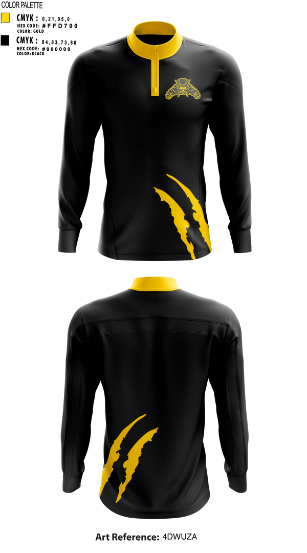 Quarter Zip Jacket, KLM COUGARS, Football, Teamtime, Team time, sublimation, custom sports apparel, team uniforms, spirit wear, spiritwear, sports uniforms, custom shirts, team store, custom team store, fundraiser sports, apparel fundraiser