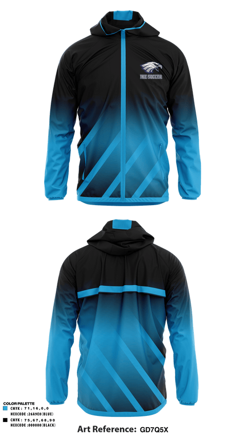 Windbreaker, IKE, Men's Soccer, Teamtime, Team time, sublimation, custom sports apparel, team uniforms, spirit wear, spiritwear, sports uniforms, custom shirts, team store, custom team store, fundraiser sports, apparel fundraiser