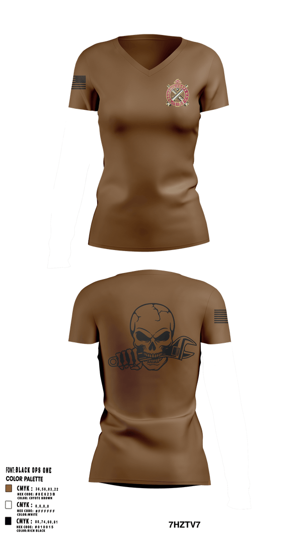 Women's Short Sleeve Vneck Shirt, 829 EVCC, National Guard, Teamtime, Team time, sublimation, custom sports apparel, team uniforms, spirit wear, spiritwear, sports uniforms, custom shirts, team store, custom team store, fundraiser sports, apparel fundraiser