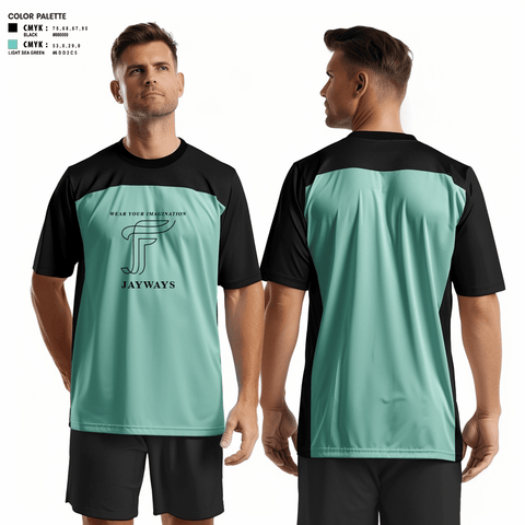 Short Sleeve Performance Shirt, Jayway, Men's Basketball, Teamtime, Team time, sublimation, custom sports apparel, team uniforms, spirit wear, spiritwear, sports uniforms, custom shirts, team store, custom team store, fundraiser sports, apparel fundraiser