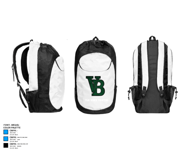 Gear Bag, Van Buren Pointers, Football, Teamtime, Team time, sublimation, custom sports apparel, team uniforms, spirit wear, spiritwear, sports uniforms, custom shirts, team store, custom team store, fundraiser sports, apparel fundraiser