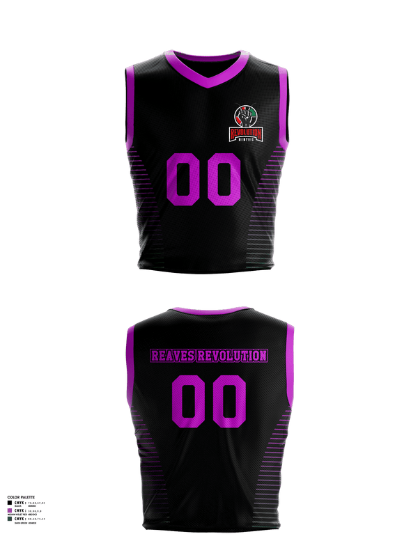 Mens Reversible Basketball Jersey, Reaves Revolution, Men's Basketball, Teamtime, Team time, sublimation, custom sports apparel, team uniforms, spirit wear, spiritwear, sports uniforms, custom shirts, team store, custom team store, fundraiser sports, apparel fundraiser