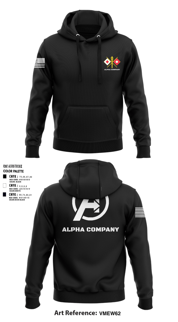 Hoodie, Alpha Company, Army, Teamtime, Team time, sublimation, custom sports apparel, team uniforms, spirit wear, spiritwear, sports uniforms, custom shirts, team store, custom team store, fundraiser sports, apparel fundraiser