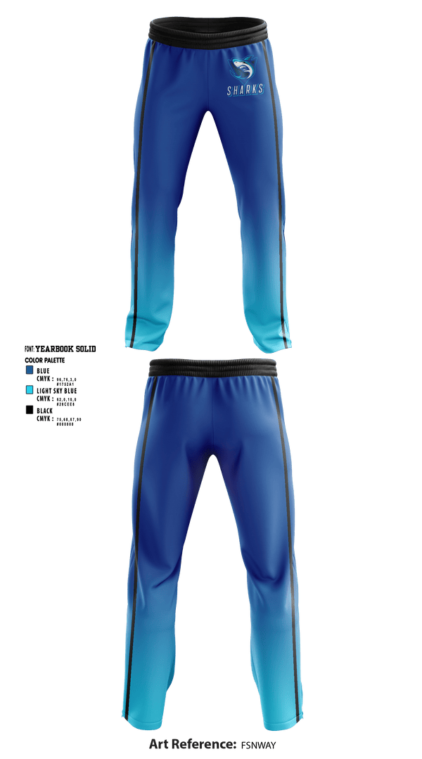 Sweatpants, Sharks, Men's Basketball, Teamtime, Team time, sublimation, custom sports apparel, team uniforms, spirit wear, spiritwear, sports uniforms, custom shirts, team store, custom team store, fundraiser sports, apparel fundraiser