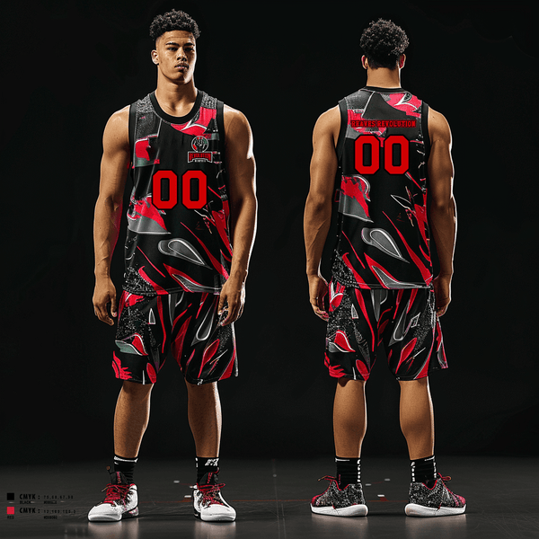 Basketball Uniform, Reaves Revolution, Men's Basketball, Teamtime, Team time, sublimation, custom sports apparel, team uniforms, spirit wear, spiritwear, sports uniforms, custom shirts, team store, custom team store, fundraiser sports, apparel fundraiser