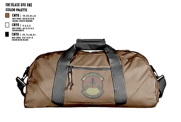 Duffle Bag, 6th Security Forces Squadron, Air Force, Teamtime, Team time, sublimation, custom sports apparel, team uniforms, spirit wear, spiritwear, sports uniforms, custom shirts, team store, custom team store, fundraiser sports, apparel fundraiser