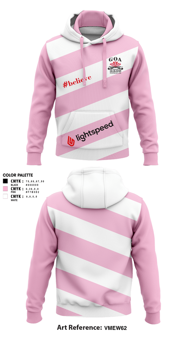 Hoodie, GOA Reds Field Hockey, Field Hockey, Teamtime, Team time, sublimation, custom sports apparel, team uniforms, spirit wear, spiritwear, sports uniforms, custom shirts, team store, custom team store, fundraiser sports, apparel fundraiser