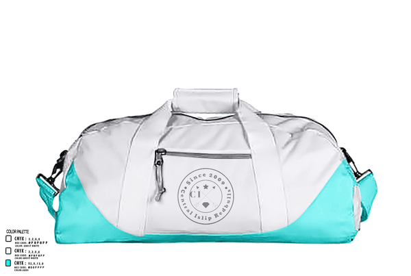 Duffle Bag, Central Islip Redbulls, Men's Soccer, Teamtime, Team time, sublimation, custom sports apparel, team uniforms, spirit wear, spiritwear, sports uniforms, custom shirts, team store, custom team store, fundraiser sports, apparel fundraiser