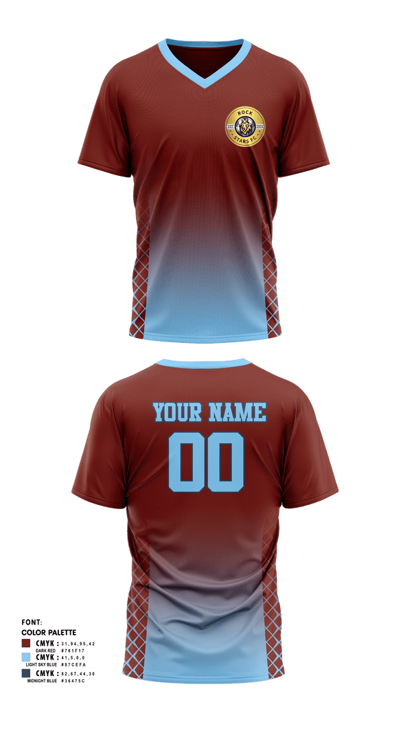 Womens Soccer Jersey, Rock Star, Men's Soccer, Teamtime, Team time, sublimation, custom sports apparel, team uniforms, spirit wear, spiritwear, sports uniforms, custom shirts, team store, custom team store, fundraiser sports, apparel fundraiser