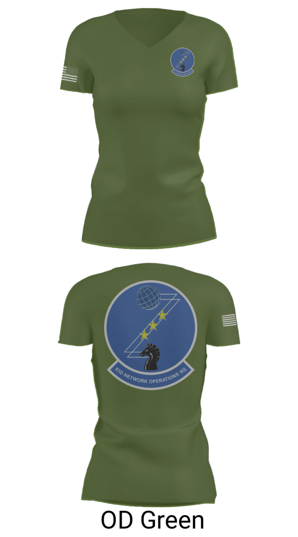 Women's Short Sleeve Vneck Shirt, 83 NOS, Air Force, Teamtime, Team time, sublimation, custom sports apparel, team uniforms, spirit wear, spiritwear, sports uniforms, custom shirts, team store, custom team store, fundraiser sports, apparel fundraiser