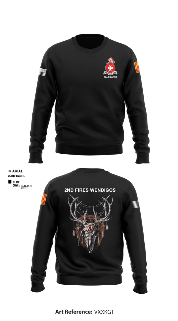 Crew Neck Sweatshirt, Bravo 1st BN 14th FAR, Army, Teamtime, Team time, sublimation, custom sports apparel, team uniforms, spirit wear, spiritwear, sports uniforms, custom shirts, team store, custom team store, fundraiser sports, apparel fundraiser