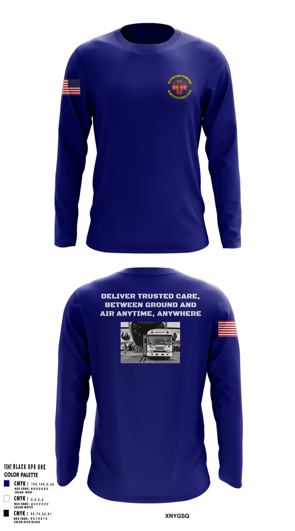 Long Sleeve Performance Shirt, 452d Aeromedical Staging Squadron, Air Force, Teamtime, Team time, sublimation, custom sports apparel, team uniforms, spirit wear, spiritwear, sports uniforms, custom shirts, team store, custom team store, fundraiser sports, apparel fundraiser