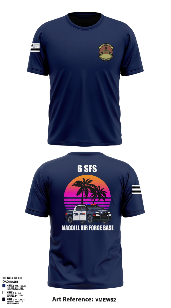 Old School Cotton Feel Shirt, 6th Security Forces Squadron, Air Force, Teamtime, Team time, sublimation, custom sports apparel, team uniforms, spirit wear, spiritwear, sports uniforms, custom shirts, team store, custom team store, fundraiser sports, apparel fundraiser