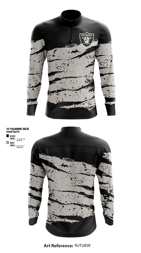 Quarter Zip Jacket, Drexel Hill Raiders, Spirit Store, Teamtime, Team time, sublimation, custom sports apparel, team uniforms, spirit wear, spiritwear, sports uniforms, custom shirts, team store, custom team store, fundraiser sports, apparel fundraiser
