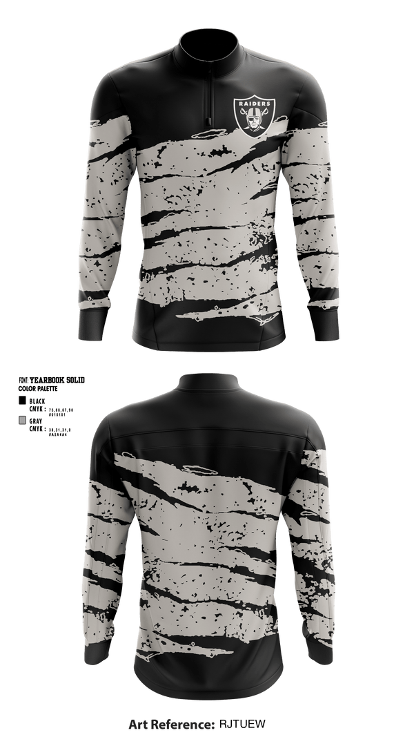 Quarter Zip Jacket, Drexel Hill Raiders, Spirit Store, Teamtime, Team time, sublimation, custom sports apparel, team uniforms, spirit wear, spiritwear, sports uniforms, custom shirts, team store, custom team store, fundraiser sports, apparel fundraiser