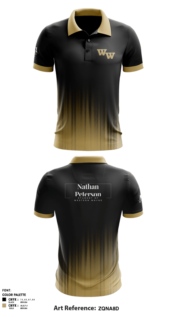 Short Sleeve Performance Polo, Student of Western Wayne, , Teamtime, Team time, sublimation, custom sports apparel, team uniforms, spirit wear, spiritwear, sports uniforms, custom shirts, team store, custom team store, fundraiser sports, apparel fundraiser