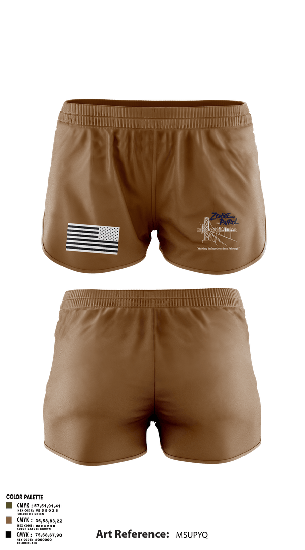 Ranger Panties, Inversed CrewBART PD Fugitive Task Force, Police, Teamtime, Team time, sublimation, custom sports apparel, team uniforms, spirit wear, spiritwear, sports uniforms, custom shirts, team store, custom team store, fundraiser sports, apparel fundraiser