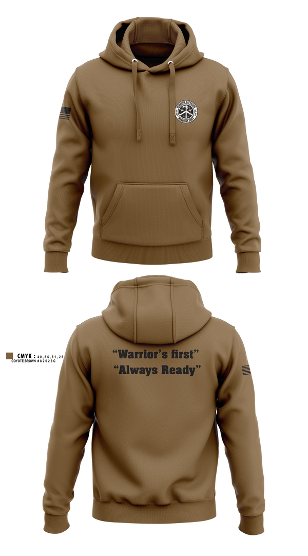 Hoodie, Warrior battalion, Army, Teamtime, Team time, sublimation, custom sports apparel, team uniforms, spirit wear, spiritwear, sports uniforms, custom shirts, team store, custom team store, fundraiser sports, apparel fundraiser