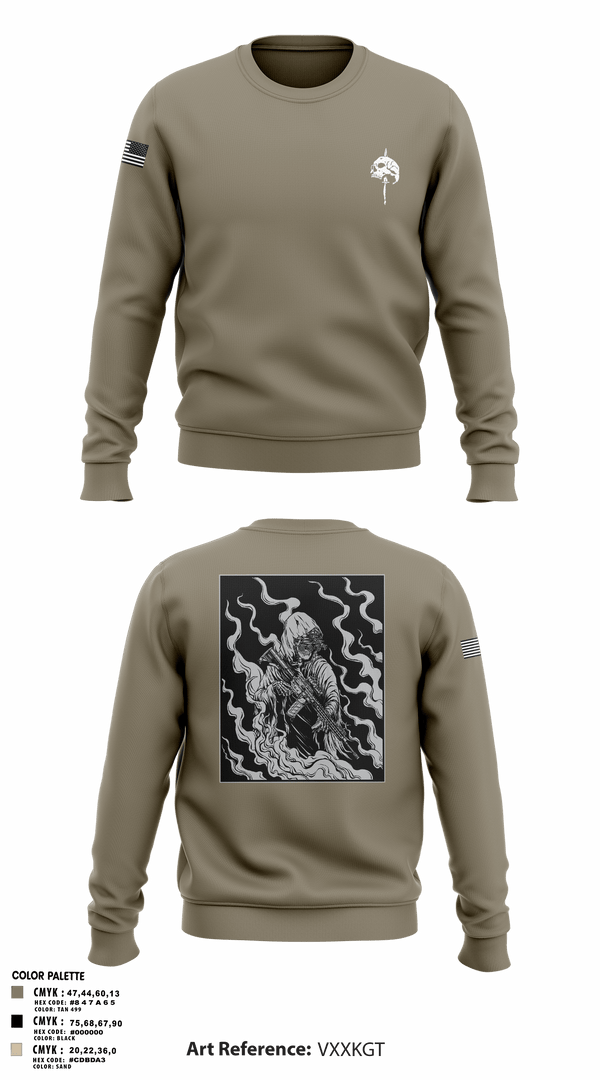 Crew Neck Sweatshirt, The Tac Shack, Police, Teamtime, Team time, sublimation, custom sports apparel, team uniforms, spirit wear, spiritwear, sports uniforms, custom shirts, team store, custom team store, fundraiser sports, apparel fundraiser