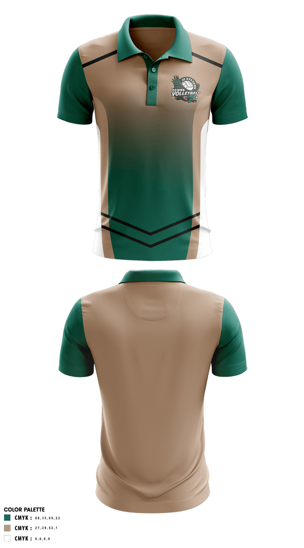 Short Sleeve Performance Polo, John P Stevens High School Volleyball, Women's Volleyball, Teamtime, Team time, sublimation, custom sports apparel, team uniforms, spirit wear, spiritwear, sports uniforms, custom shirts, team store, custom team store, fundraiser sports, apparel fundraiser