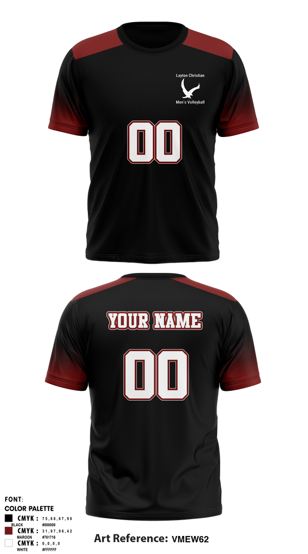 Short Sleeve Performance Shirt, Eagles, Men's Volleyball, Teamtime, Team time, sublimation, custom sports apparel, team uniforms, spirit wear, spiritwear, sports uniforms, custom shirts, team store, custom team store, fundraiser sports, apparel fundraiser