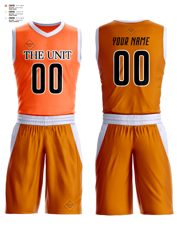 Basketball Uniform, The Unit, Men's Basketball, Teamtime, Team time, sublimation, custom sports apparel, team uniforms, spirit wear, spiritwear, sports uniforms, custom shirts, team store, custom team store, fundraiser sports, apparel fundraiser