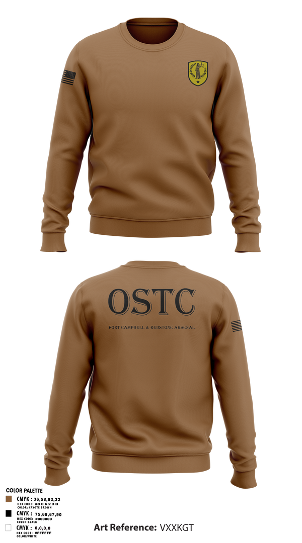 Crew Neck Sweatshirt, Fort Campbell & Redstone Arsenal - Office of Special Trial Counsel, , Teamtime, Team time, sublimation, custom sports apparel, team uniforms, spirit wear, spiritwear, sports uniforms, custom shirts, team store, custom team store, fundraiser sports, apparel fundraiser