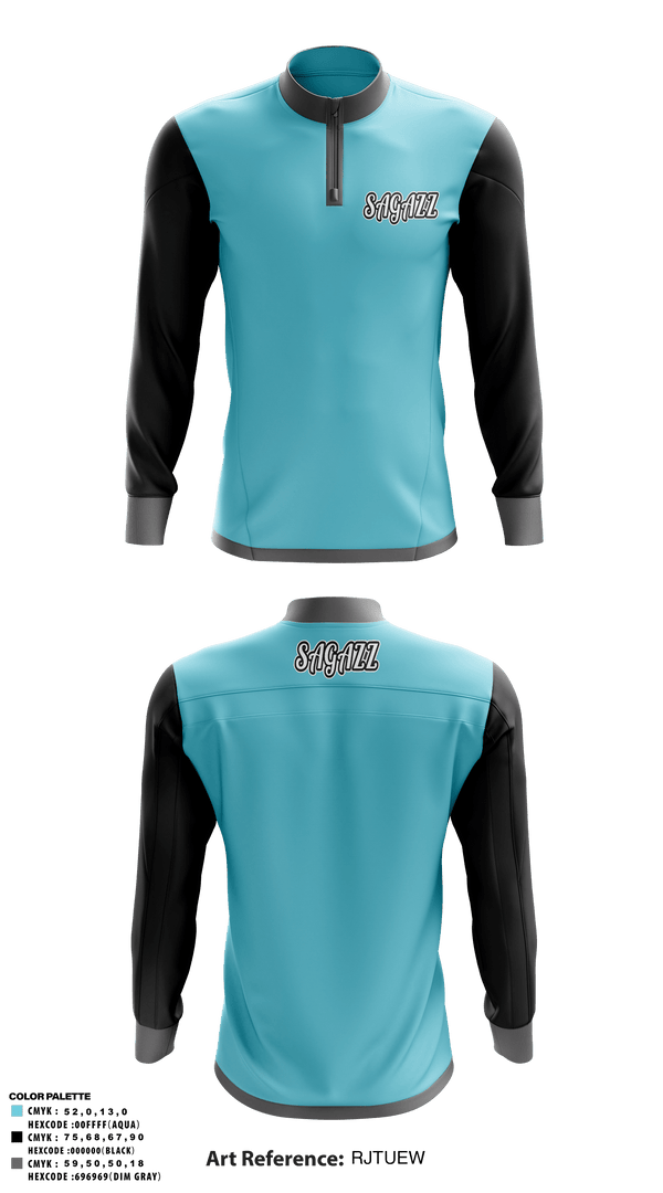 Quarter Zip Jacket, SAGAZZ, Baseball, Teamtime, Team time, sublimation, custom sports apparel, team uniforms, spirit wear, spiritwear, sports uniforms, custom shirts, team store, custom team store, fundraiser sports, apparel fundraiser