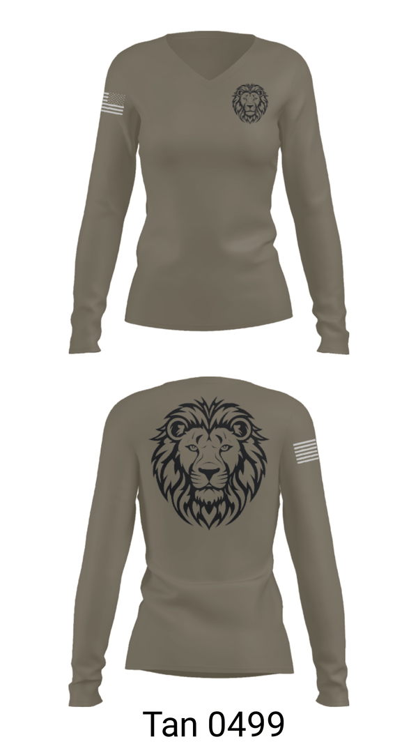 Women's Long Sleeve Vneck Shirt, 382 SRT, Army, Teamtime, Team time, sublimation, custom sports apparel, team uniforms, spirit wear, spiritwear, sports uniforms, custom shirts, team store, custom team store, fundraiser sports, apparel fundraiser