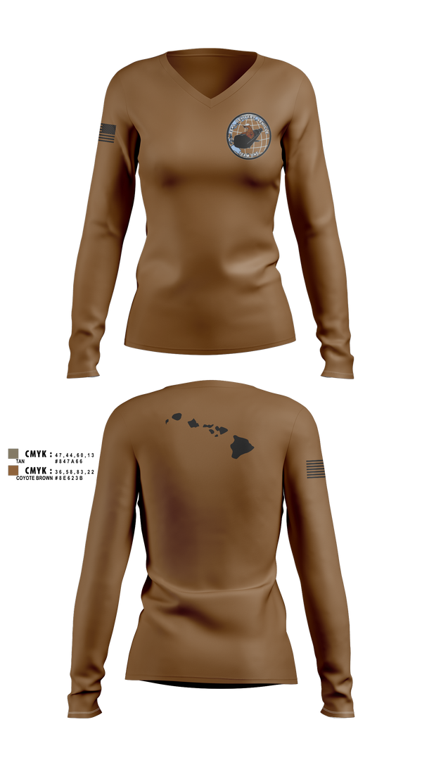 Women's Long Sleeve Vneck Shirt, SDVT1, Navy, Teamtime, Team time, sublimation, custom sports apparel, team uniforms, spirit wear, spiritwear, sports uniforms, custom shirts, team store, custom team store, fundraiser sports, apparel fundraiser
