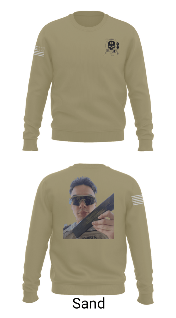 Crew Neck Sweatshirt, 374TH CECI, Army, Teamtime, Team time, sublimation, custom sports apparel, team uniforms, spirit wear, spiritwear, sports uniforms, custom shirts, team store, custom team store, fundraiser sports, apparel fundraiser