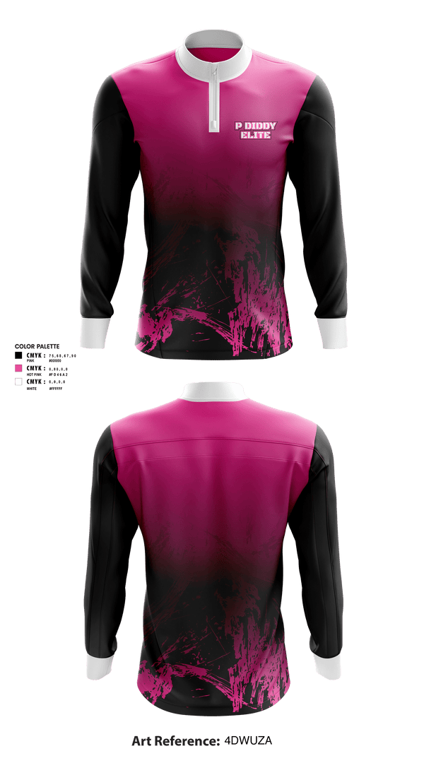 Quarter Zip Jacket, P Diddy Elite, Men's Basketball, Teamtime, Team time, sublimation, custom sports apparel, team uniforms, spirit wear, spiritwear, sports uniforms, custom shirts, team store, custom team store, fundraiser sports, apparel fundraiser