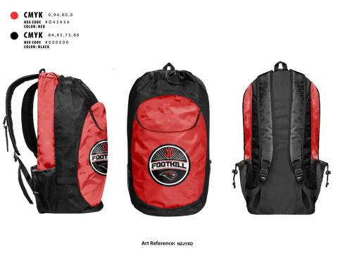 Gear Bag, Foothill Jr Cougars Football and Cheer, Football, Teamtime, Team time, sublimation, custom sports apparel, team uniforms, spirit wear, spiritwear, sports uniforms, custom shirts, team store, custom team store, fundraiser sports, apparel fundraiser