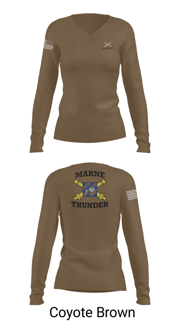 Women's Long Sleeve Vneck Shirt, 3ID divarty, Army, Teamtime, Team time, sublimation, custom sports apparel, team uniforms, spirit wear, spiritwear, sports uniforms, custom shirts, team store, custom team store, fundraiser sports, apparel fundraiser