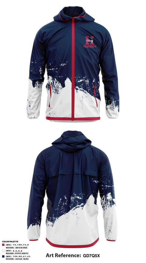 Windbreaker, Heritage Patriots Cross Country, Cross Country, Teamtime, Team time, sublimation, custom sports apparel, team uniforms, spirit wear, spiritwear, sports uniforms, custom shirts, team store, custom team store, fundraiser sports, apparel fundraiser