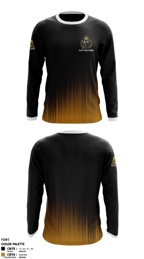 Long Sleeve Performance Shirt, Cliff WilliamsCliff Williams, , Teamtime, Team time, sublimation, custom sports apparel, team uniforms, spirit wear, spiritwear, sports uniforms, custom shirts, team store, custom team store, fundraiser sports, apparel fundraiser
