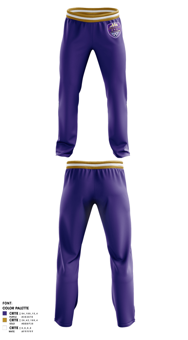 Sweatpants, Louisville Rising Star, Men's Soccer, Teamtime, Team time, sublimation, custom sports apparel, team uniforms, spirit wear, spiritwear, sports uniforms, custom shirts, team store, custom team store, fundraiser sports, apparel fundraiser