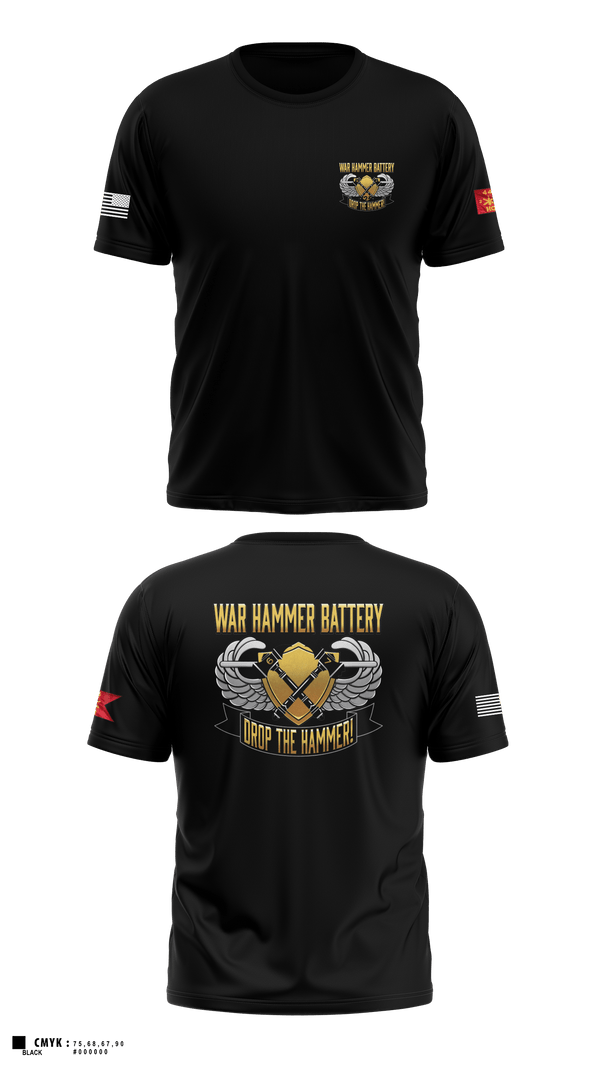 Short Sleeve Performance Shirt, HHB 2-44 ADAR, Army, Teamtime, Team time, sublimation, custom sports apparel, team uniforms, spirit wear, spiritwear, sports uniforms, custom shirts, team store, custom team store, fundraiser sports, apparel fundraiser