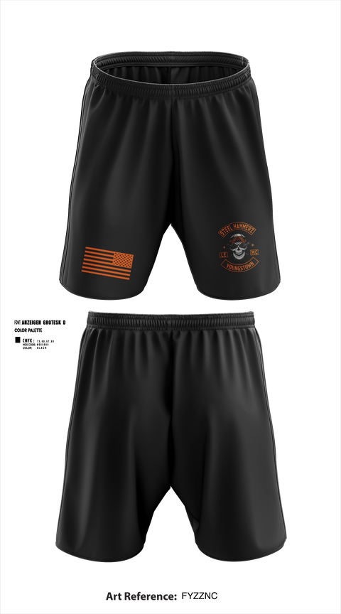 Athletic Shorts With Pockets, Yougstown Steel hammerz, Police, Teamtime, Team time, sublimation, custom sports apparel, team uniforms, spirit wear, spiritwear, sports uniforms, custom shirts, team store, custom team store, fundraiser sports, apparel fundraiser