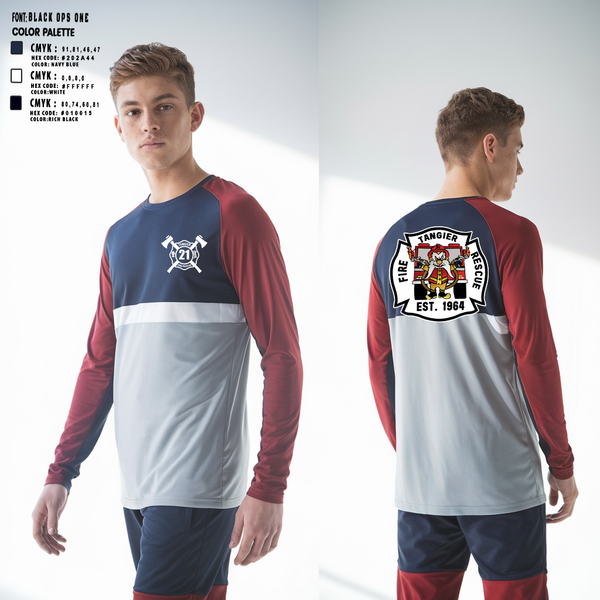 Long Sleeve Performance Shirt, TANGIER VOL FIRE DEPT, , Teamtime, Team time, sublimation, custom sports apparel, team uniforms, spirit wear, spiritwear, sports uniforms, custom shirts, team store, custom team store, fundraiser sports, apparel fundraiser