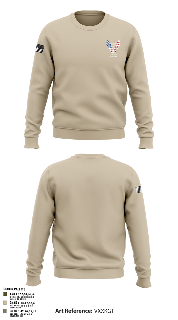 Crew Neck Sweatshirt, , Air Force, Teamtime, Team time, sublimation, custom sports apparel, team uniforms, spirit wear, spiritwear, sports uniforms, custom shirts, team store, custom team store, fundraiser sports, apparel fundraiser