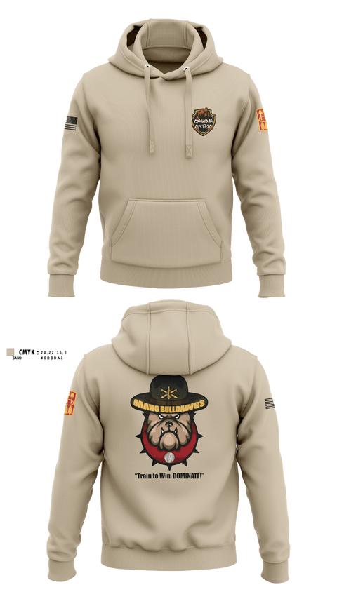 Hoodie, Bravo BulldawgsBravo BulldawgsB_3-6 ADARBulldawgs 3-6ADAR, Army, Teamtime, Team time, sublimation, custom sports apparel, team uniforms, spirit wear, spiritwear, sports uniforms, custom shirts, team store, custom team store, fundraiser sports, apparel fundraiser