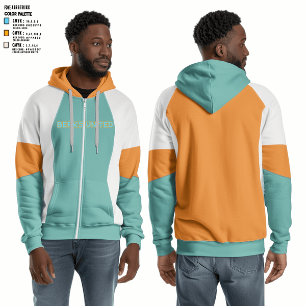 Zip Hoodie, Berks United, Men's Basketball, Teamtime, Team time, sublimation, custom sports apparel, team uniforms, spirit wear, spiritwear, sports uniforms, custom shirts, team store, custom team store, fundraiser sports, apparel fundraiser