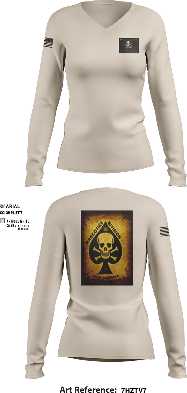 Women's Long Sleeve Vneck Shirt, SPD Task Force, Police, Teamtime, Team time, sublimation, custom sports apparel, team uniforms, spirit wear, spiritwear, sports uniforms, custom shirts, team store, custom team store, fundraiser sports, apparel fundraiser
