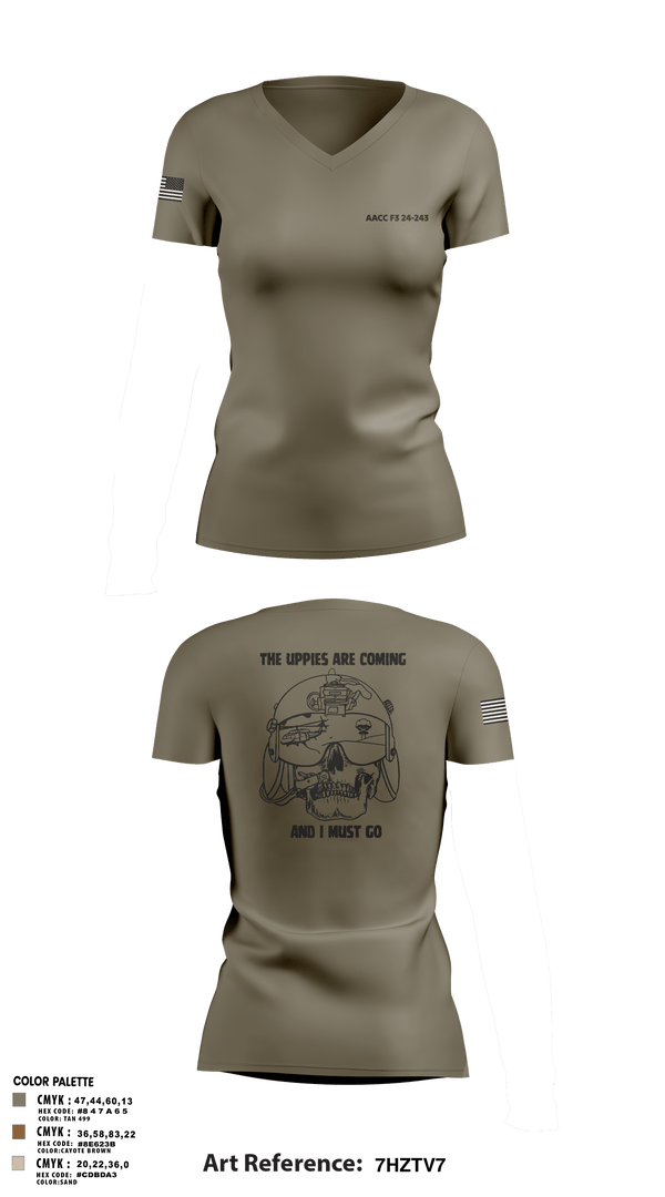 Women's Short Sleeve Vneck Shirt, 42D FRSDAACC, Army, Teamtime, Team time, sublimation, custom sports apparel, team uniforms, spirit wear, spiritwear, sports uniforms, custom shirts, team store, custom team store, fundraiser sports, apparel fundraiser