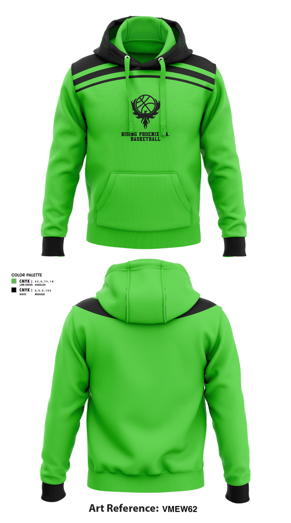 Hoodie, Rising Phoenix S.A., Men's Basketball, Teamtime, Team time, sublimation, custom sports apparel, team uniforms, spirit wear, spiritwear, sports uniforms, custom shirts, team store, custom team store, fundraiser sports, apparel fundraiser
