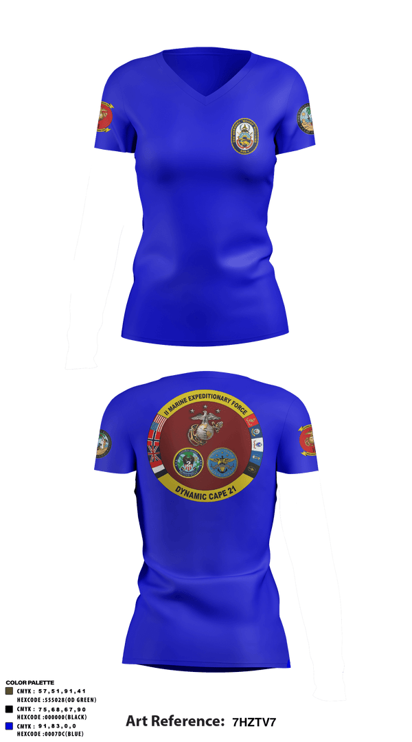 Women's Short Sleeve Vneck Shirt, , Marines, Teamtime, Team time, sublimation, custom sports apparel, team uniforms, spirit wear, spiritwear, sports uniforms, custom shirts, team store, custom team store, fundraiser sports, apparel fundraiser