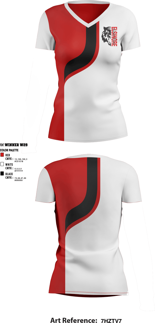 Women's Short Sleeve Vneck Shirt, Elsinore High School Swimming, Swimming, Teamtime, Team time, sublimation, custom sports apparel, team uniforms, spirit wear, spiritwear, sports uniforms, custom shirts, team store, custom team store, fundraiser sports, apparel fundraiser