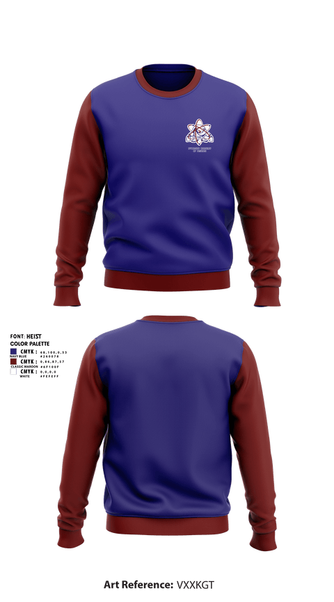 Crew Neck Sweatshirt, SYRACUSE ACADEMY, Men's Soccer, Teamtime, Team time, sublimation, custom sports apparel, team uniforms, spirit wear, spiritwear, sports uniforms, custom shirts, team store, custom team store, fundraiser sports, apparel fundraiser