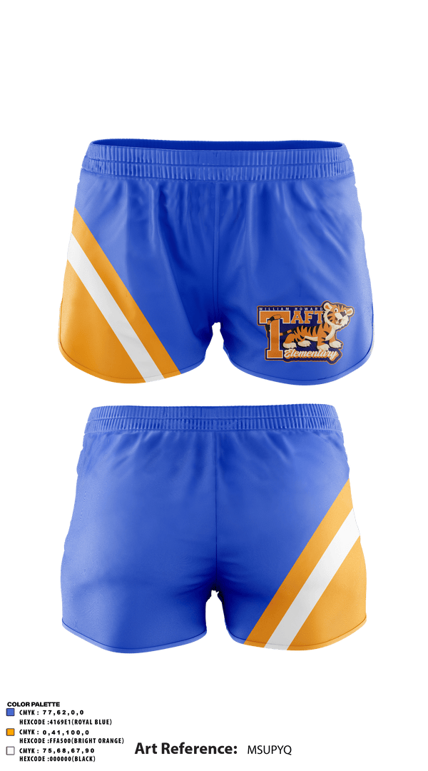 Track Shorts, William Howard Taft Elementary School, Spirit Store, Teamtime, Team time, sublimation, custom sports apparel, team uniforms, spirit wear, spiritwear, sports uniforms, custom shirts, team store, custom team store, fundraiser sports, apparel fundraiser